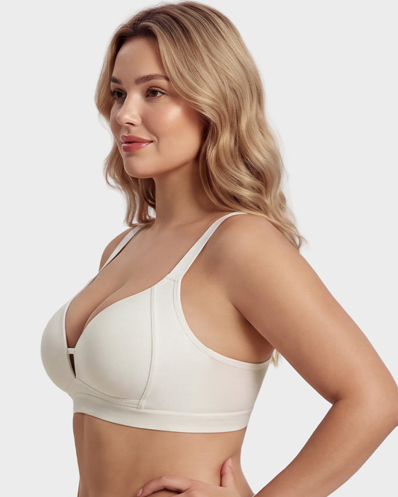 French Triangle Wireless Minimizer Bra