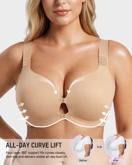 Front-Closure Adjustable Lift Bra