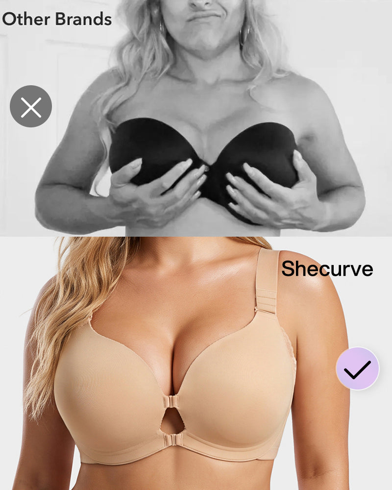 Front-Closure Adjustable Lift Bra