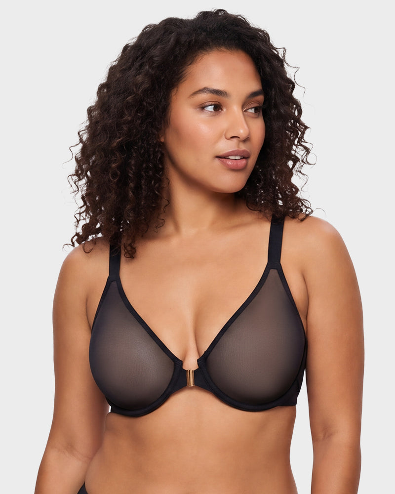 Front Closure Mesh Support Bra Multipack