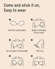 Front Closure Adhesive Invisible Push-Up Bra