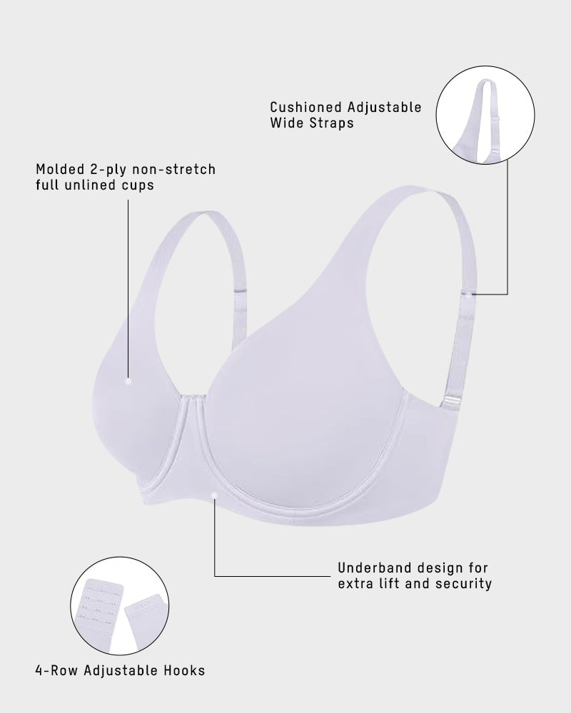 Full-Coverage No Padding Minimizer Bra