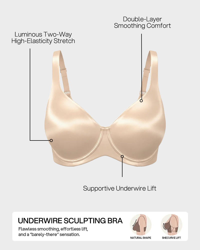 Full-Coverage Seamless Bra