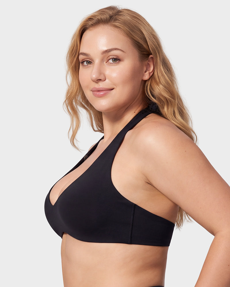 Halter Open-Back Low-Impact Sports Bra