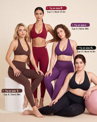 Halter Open-Back Low-Impact Sports Bra