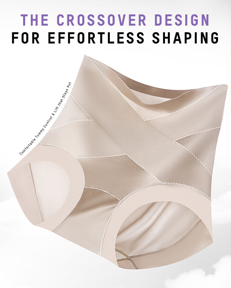 High-Waist Cross Compression Shaping Panties （6 Pack）