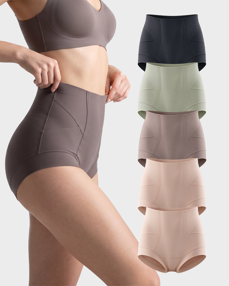 High-Waist Tummy Control Briefs Multipack