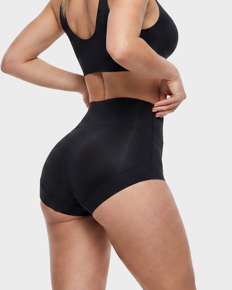 High-Waisted Double-Layer Tummy-Control Briefs