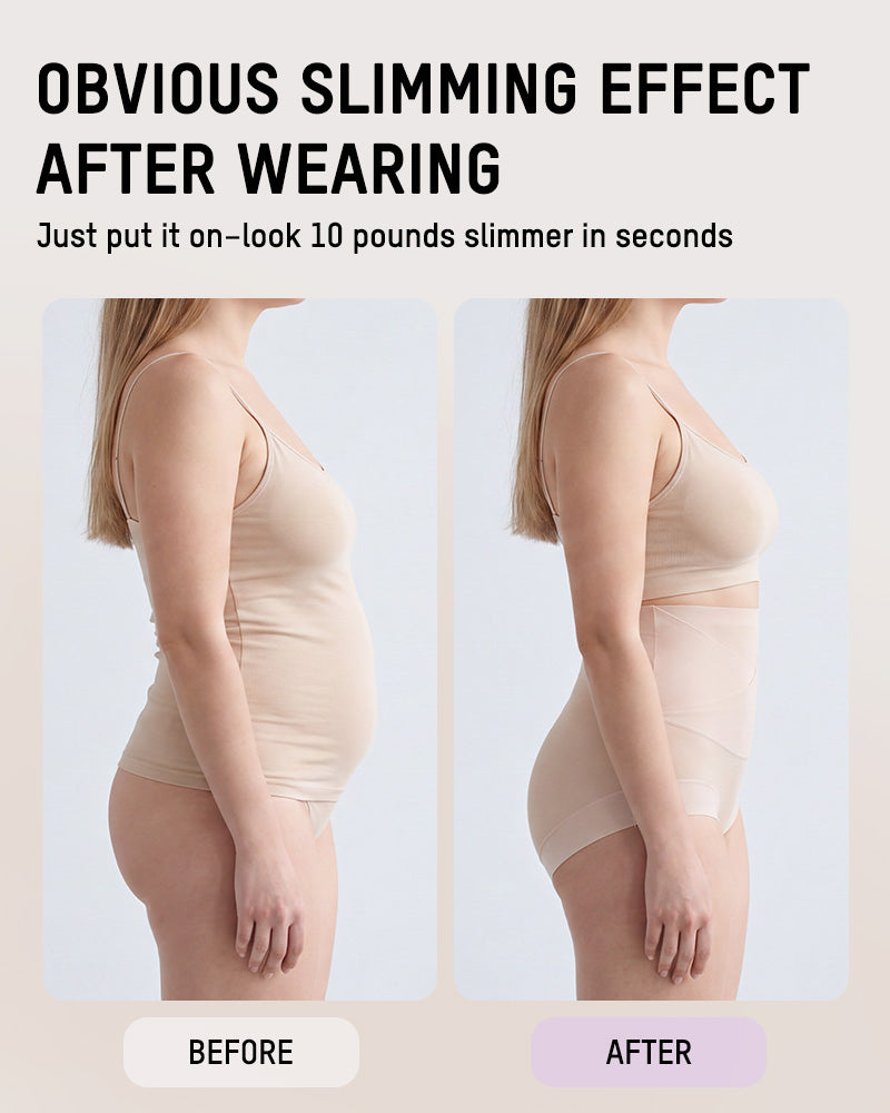 High-Waisted Double-Layer Tummy-Control Briefs
