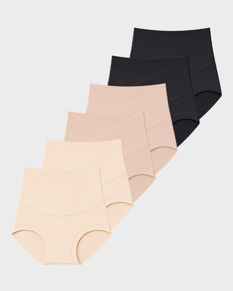 High-Waisted Double-Layer Tummy-Control Briefs