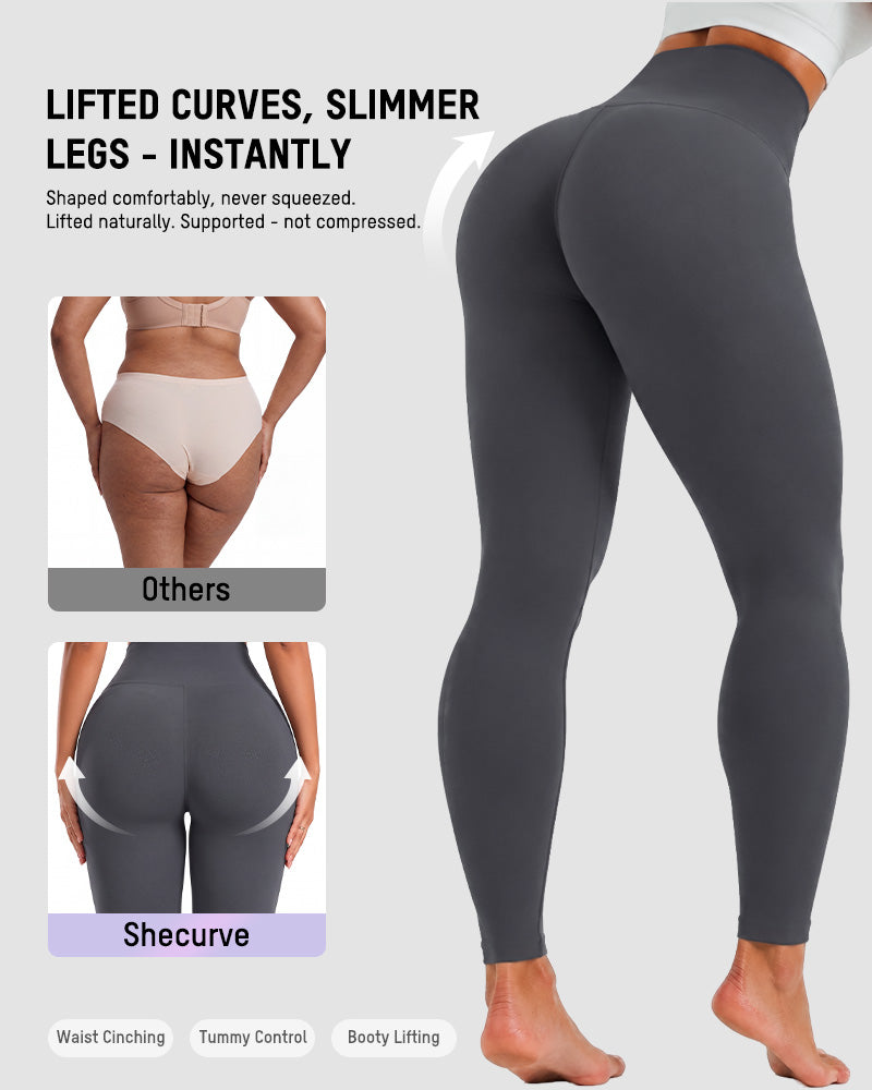 High-Waisted Tummy Control Butt-Lift Shaping Leggings