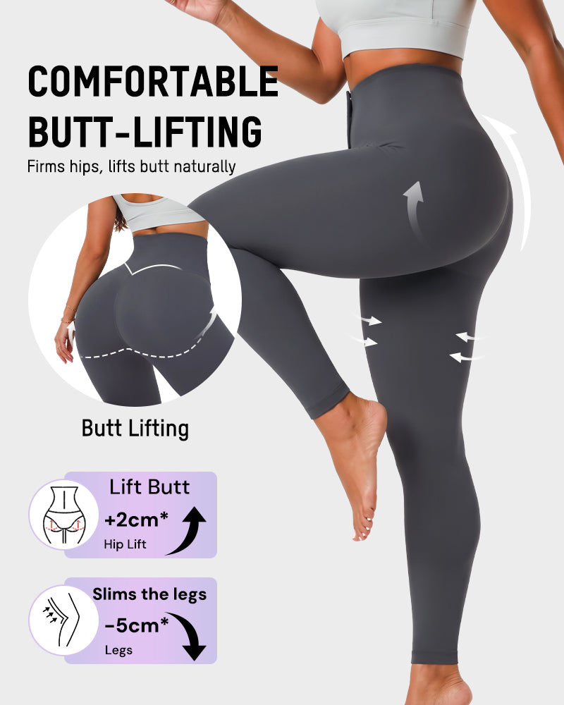 High-Waisted Tummy Control Butt-Lift Shaping Leggings