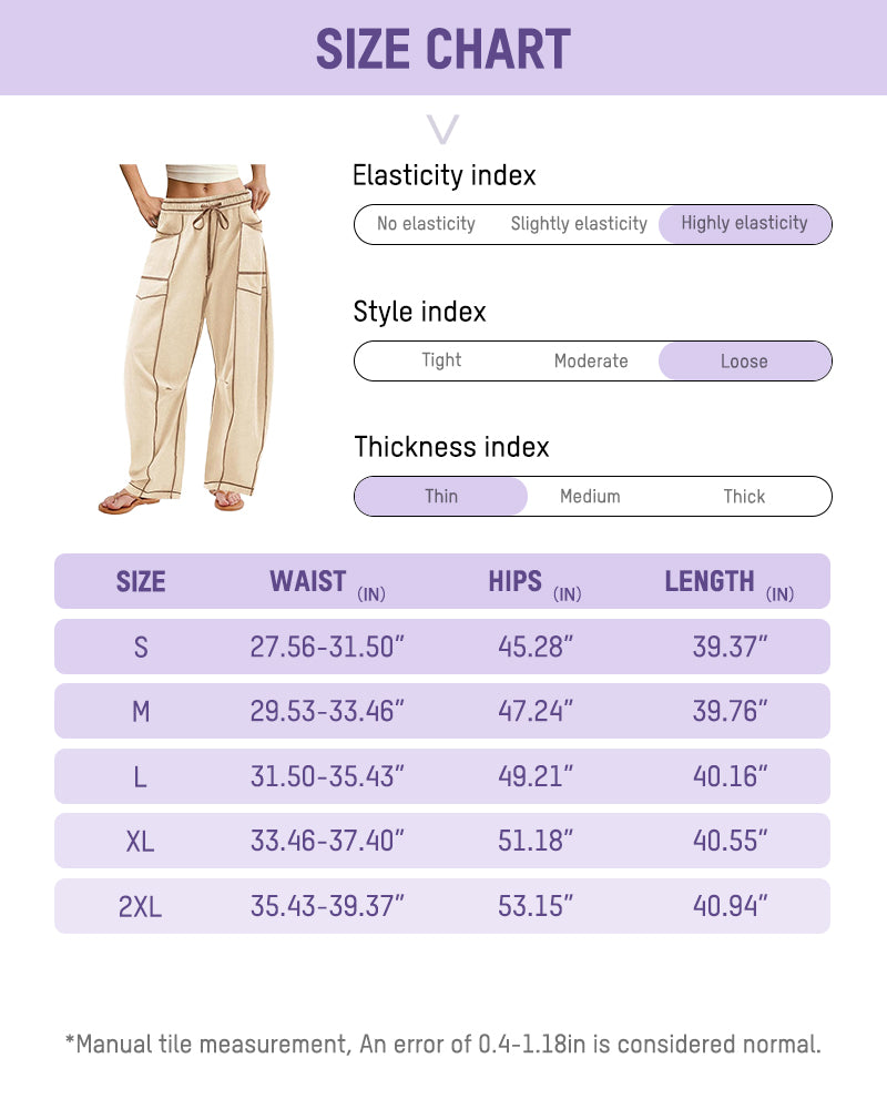 Hip Hop Patchwork Baggy Wide Leg Pants with Pockets