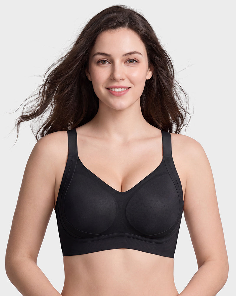 Invisible Seamless Minimizer Bra with Lift & Support