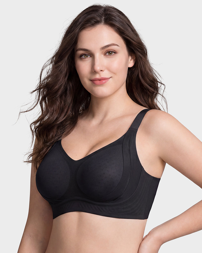 Invisible Seamless Minimizer Bra with Lift & Support