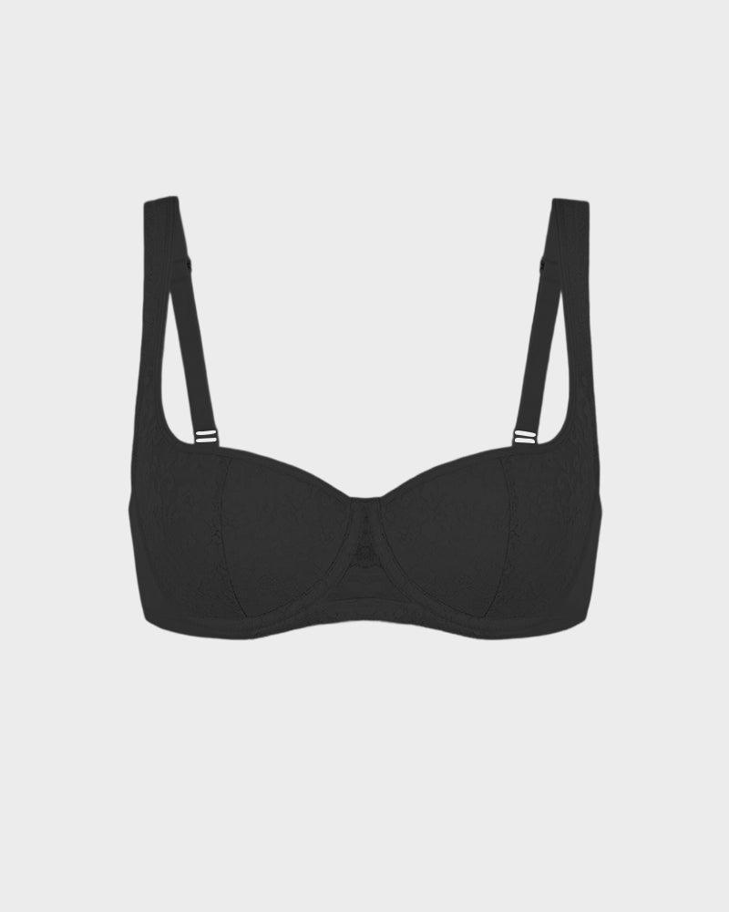 Lace Demi Underwire Balconette Bra