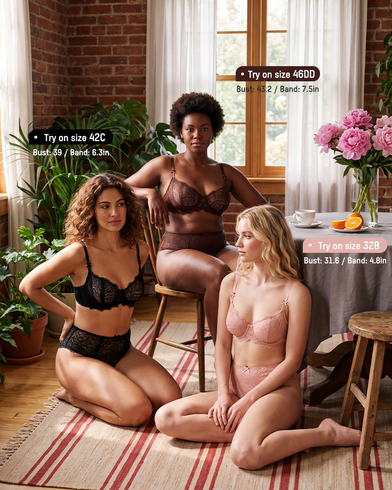 Lace Unlined Balconette Bra