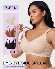 Lifting Wire-Free Antibacterial Jelly Bra Multipack