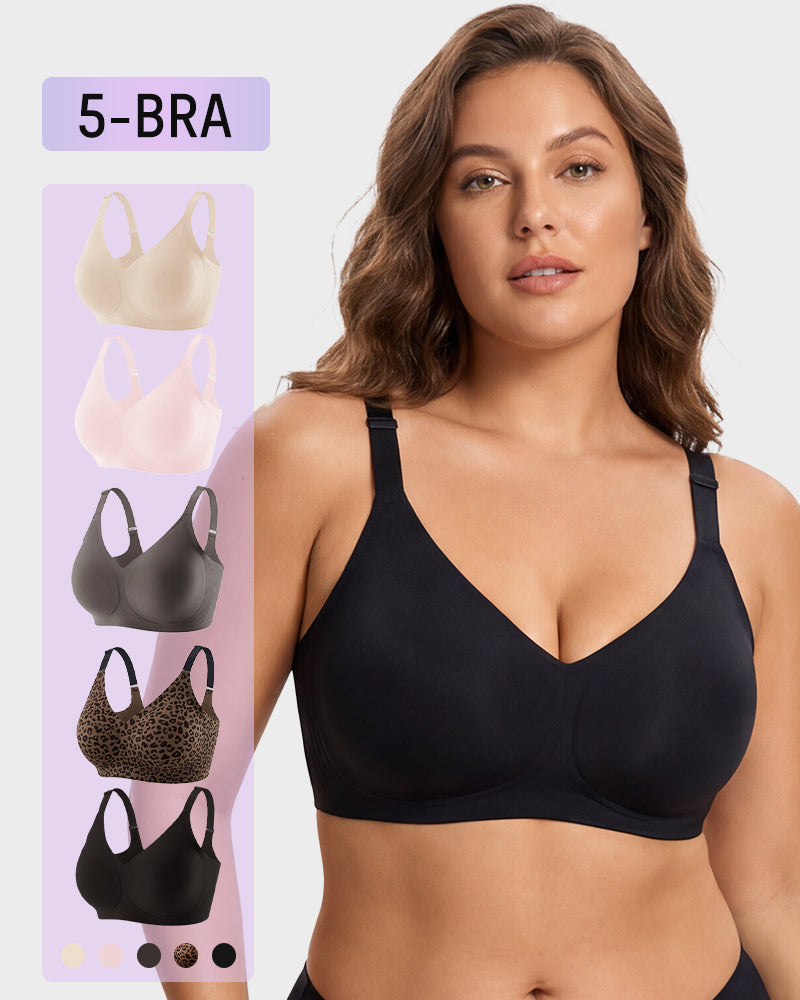 Lifting Wire-Free Antibacterial Jelly Bra Multipack