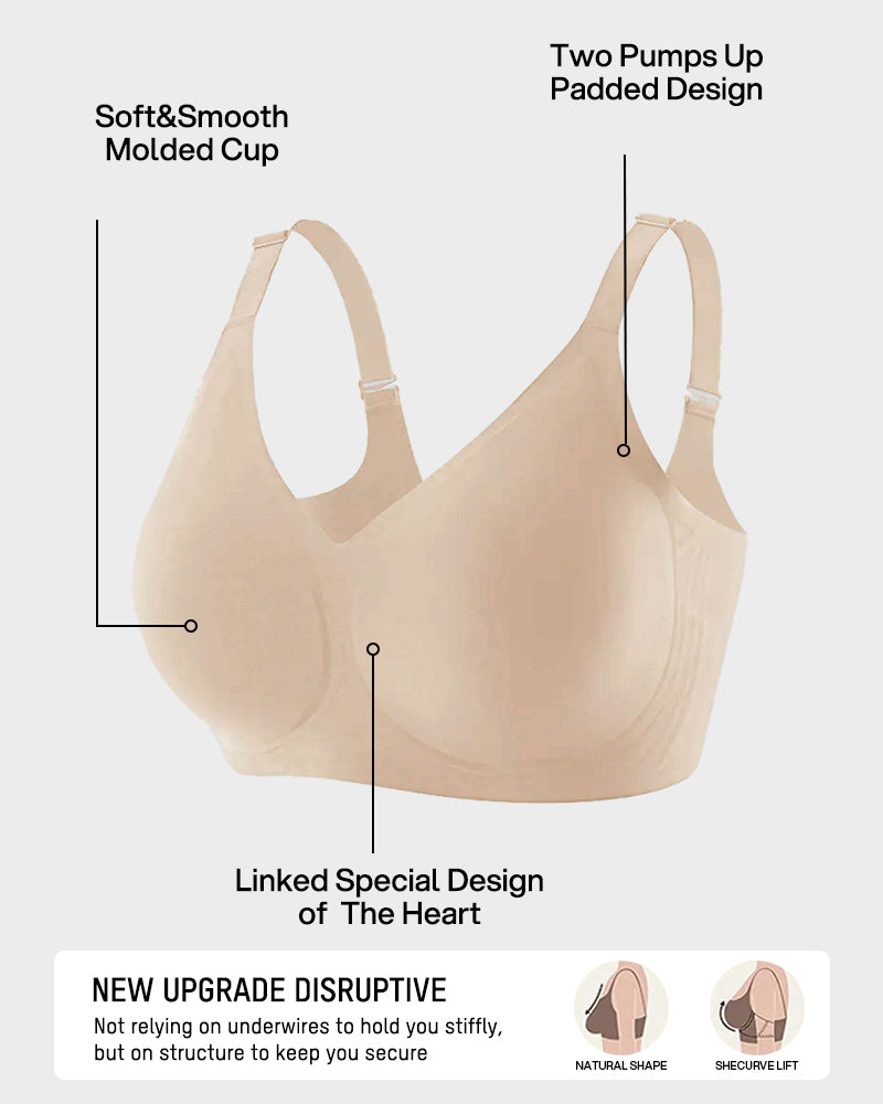 Lifting Wire-Free Antibacterial Jelly Bra Multipack
