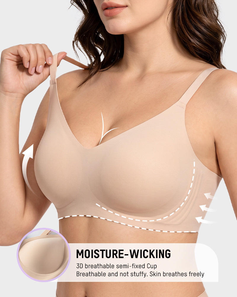 Lifting Wire-Free Antibacterial Jelly Bra Multipack