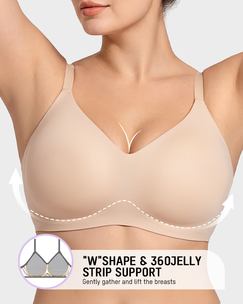 Lifting Wire-Free Antibacterial Jelly Bra Multipack