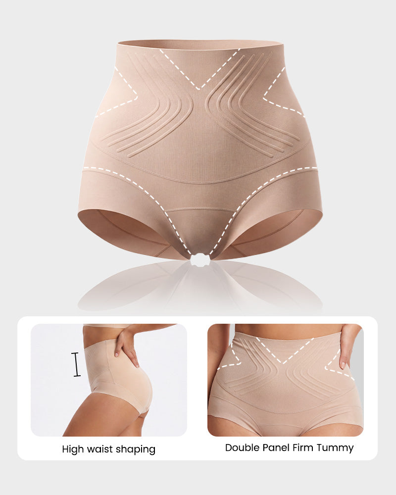 Liquid-Sculpt™ Tummy-Control Butt-Lift Briefs（5-Pack）