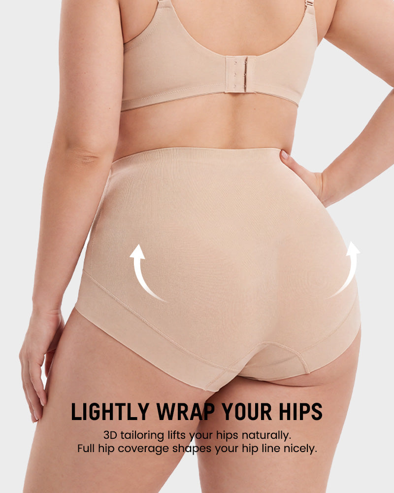 Liquid-Sculpt™ Tummy-Control Butt-Lift Briefs（5-Pack）