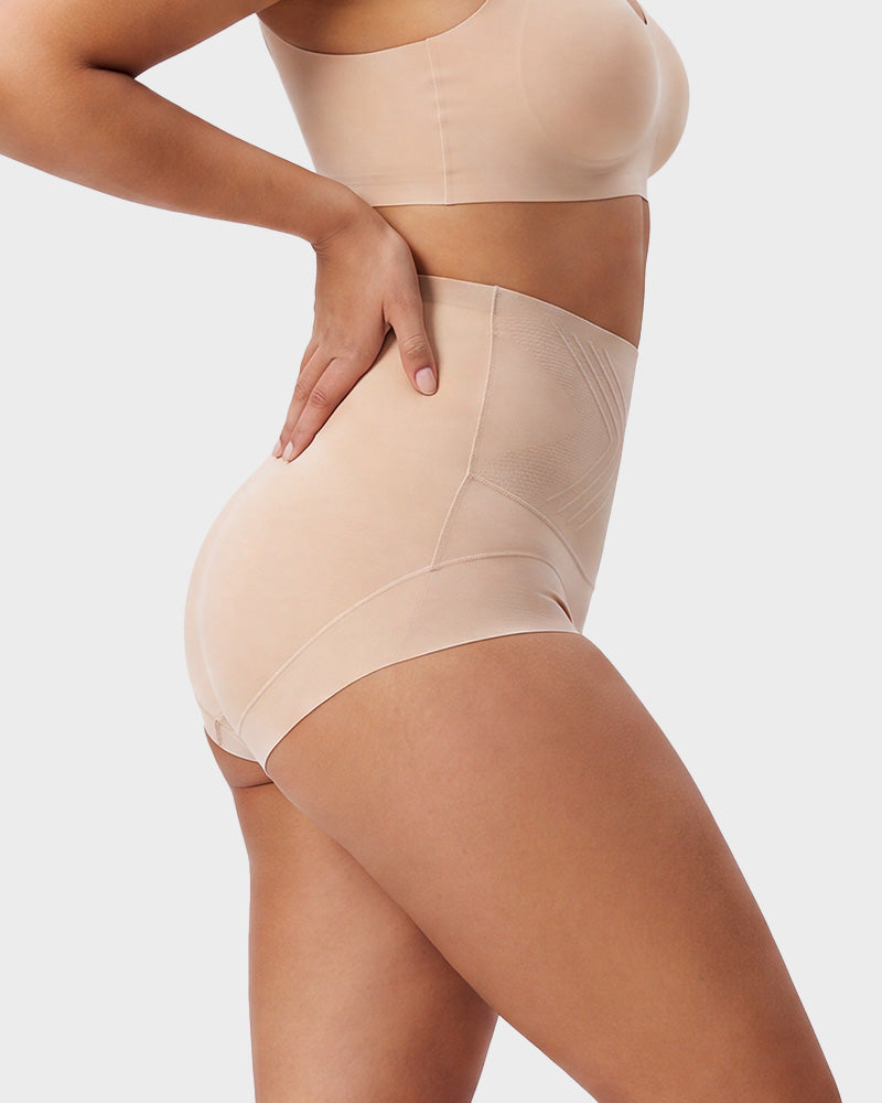 Liquid-Sculpt™ Tummy-Control Butt-Lift Briefs（5-Pack）