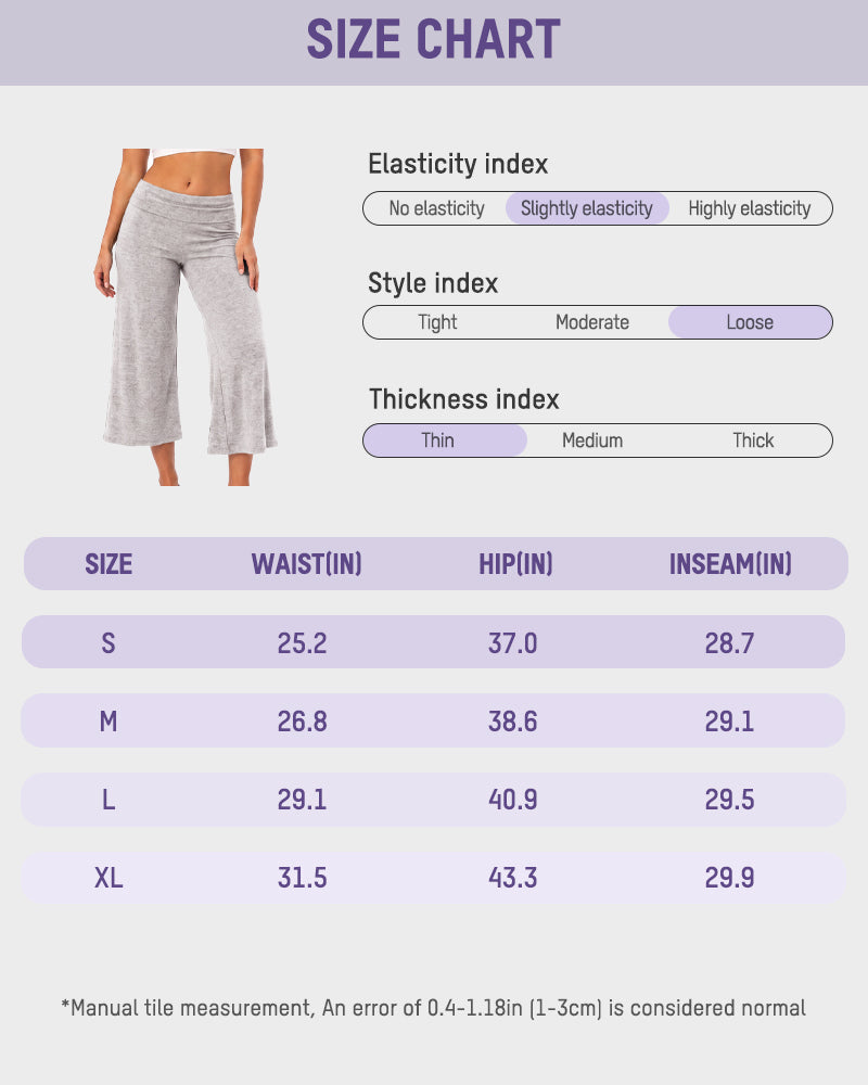Low-Rise Foldover-Waist Gaucho Pants