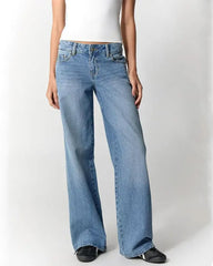 Low-Rise Baggy Straight-Leg Jeans
