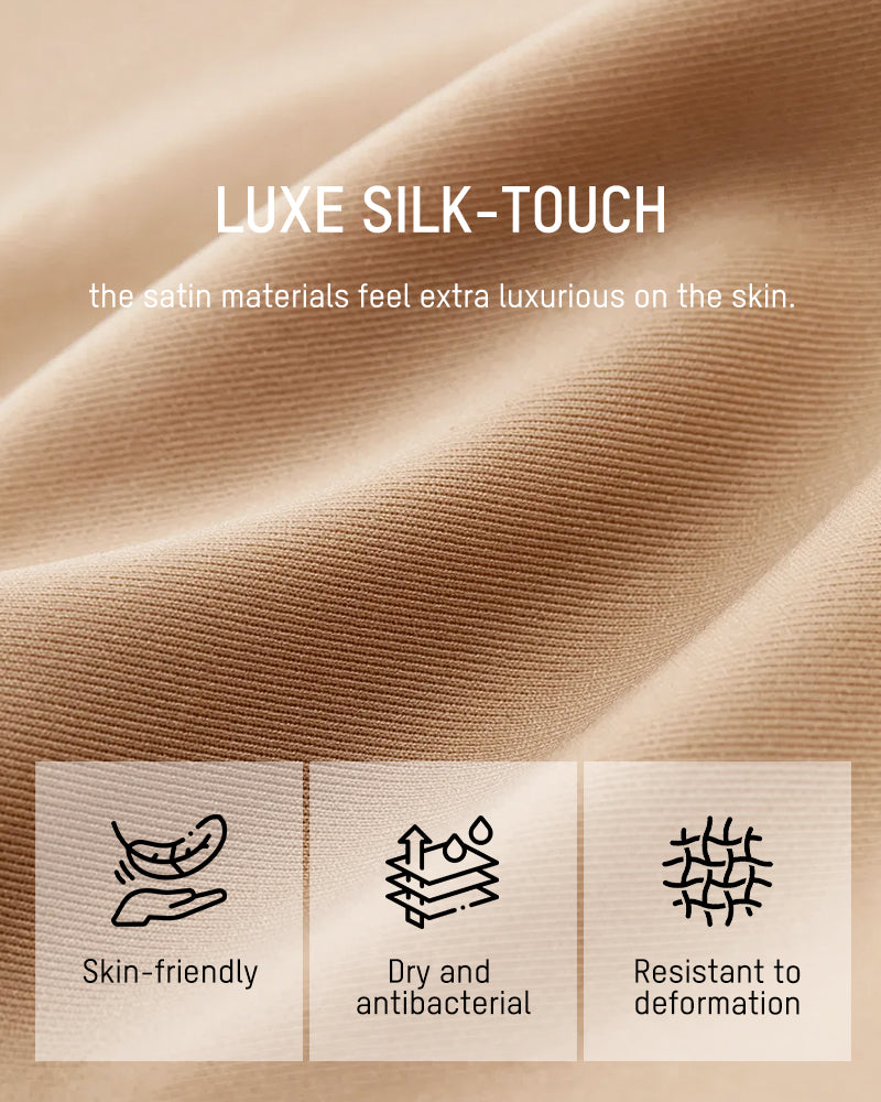 Luxury Satin Seamless Wireless Support Bra