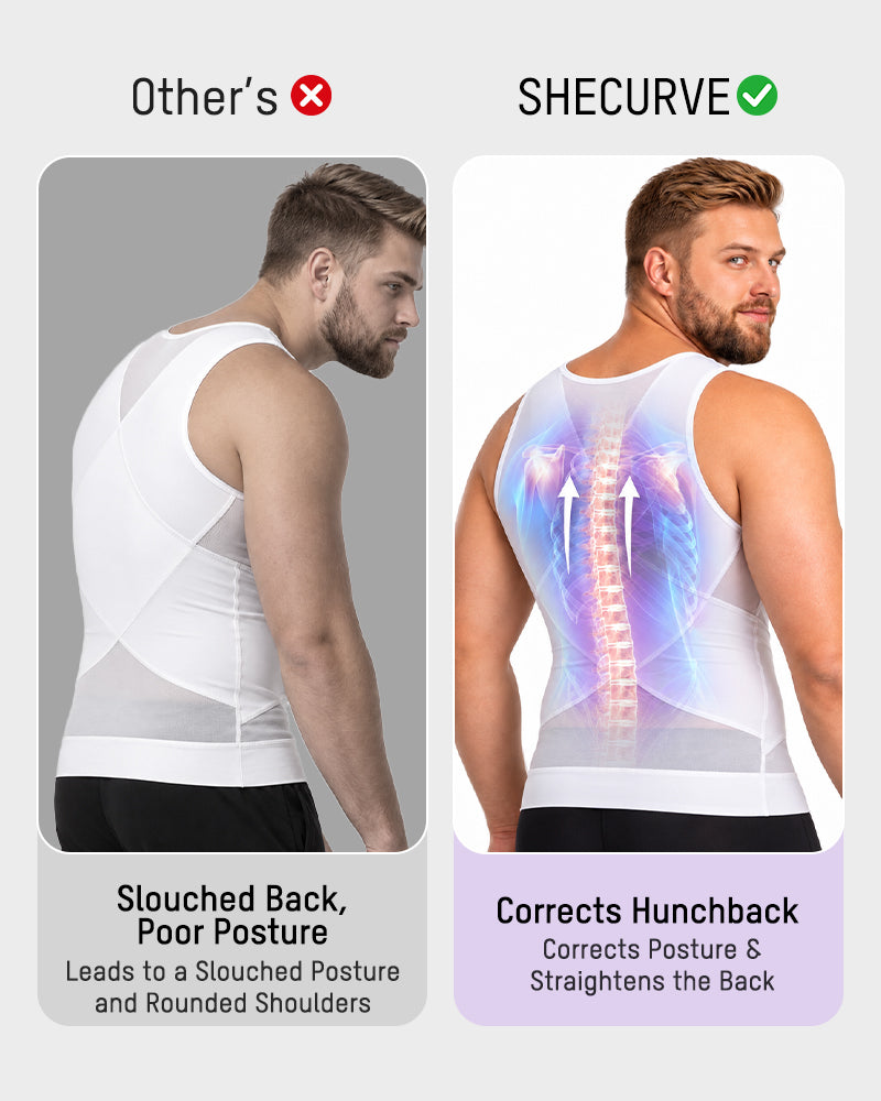 Men's Chest-Smoothing Tummy Control Compression Tank