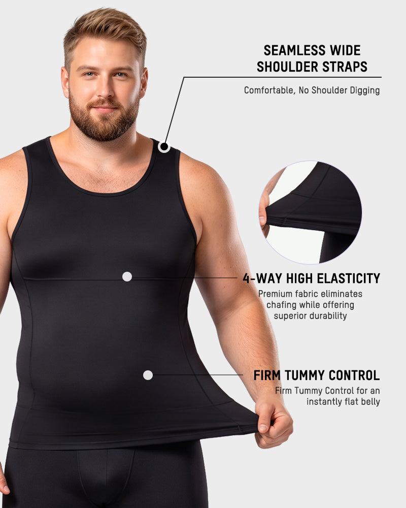 Men's Tummy Control Compression Tank Top
