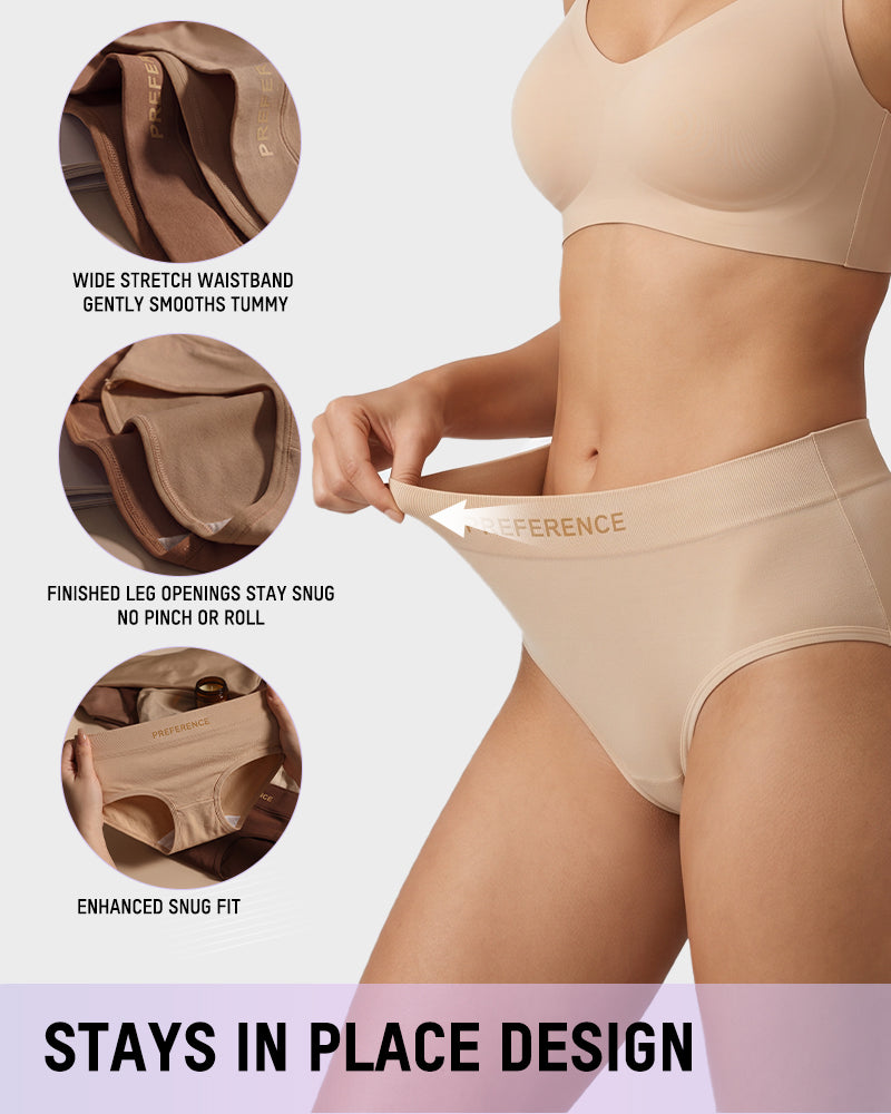Mid-Rise Full-Coverage Cotton Briefs Multipack
