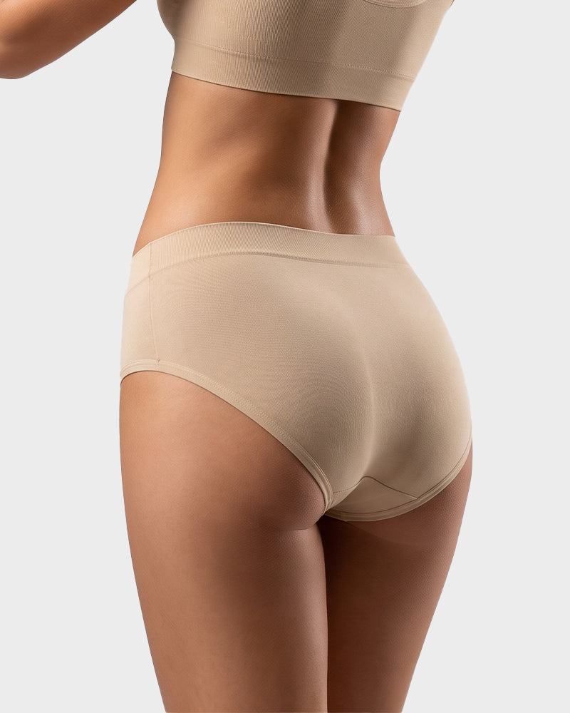 Mid-Rise Full-Coverage Cotton Briefs Multipack