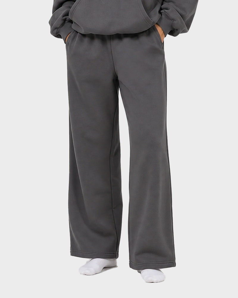 Minimalist Straight-Leg Stretch Sweatpants