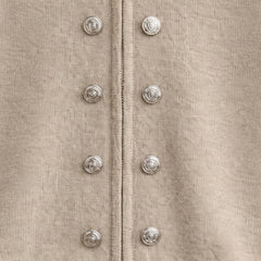 Mock-Neck Two-Way Zip Knit Cardigan