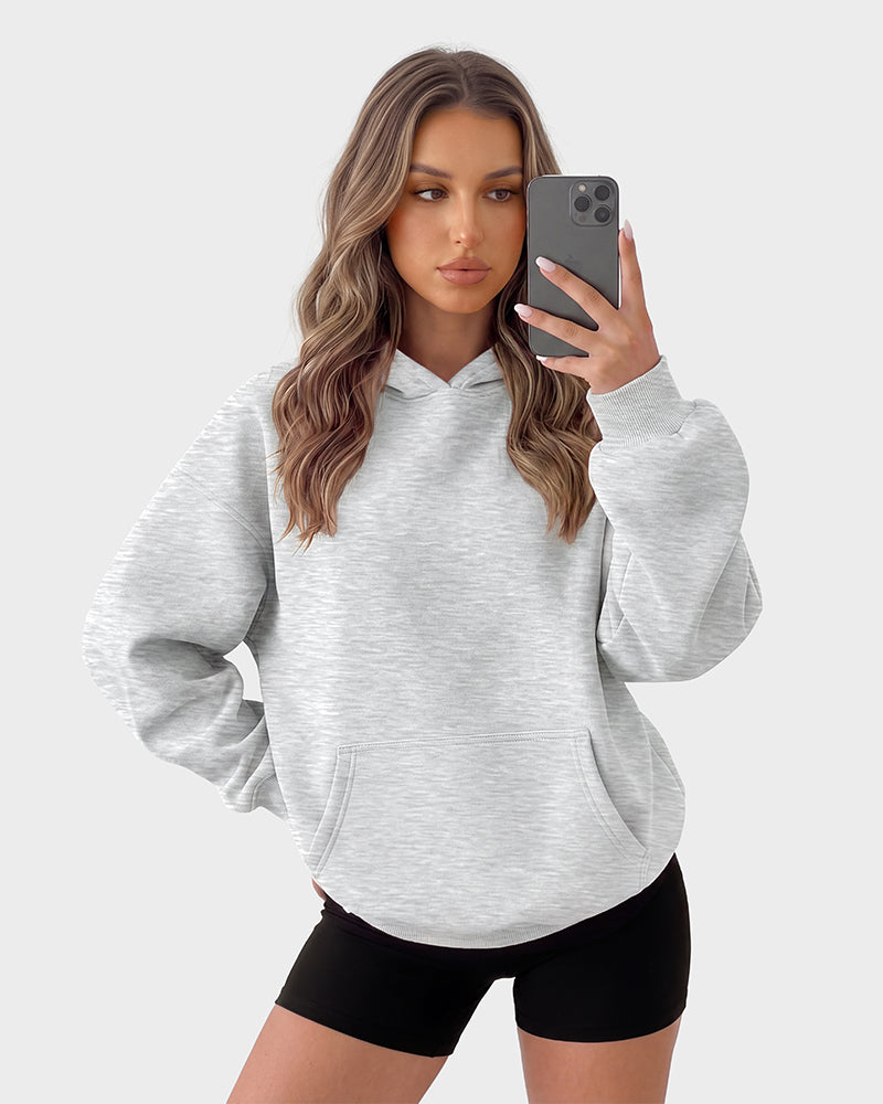 Oversized Fleece Pullover Hoodie