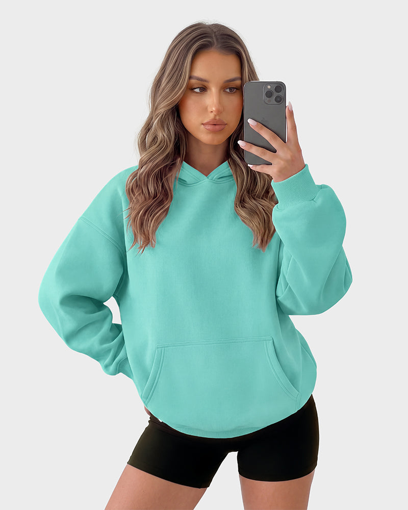 Oversized Fleece Pullover Hoodie
