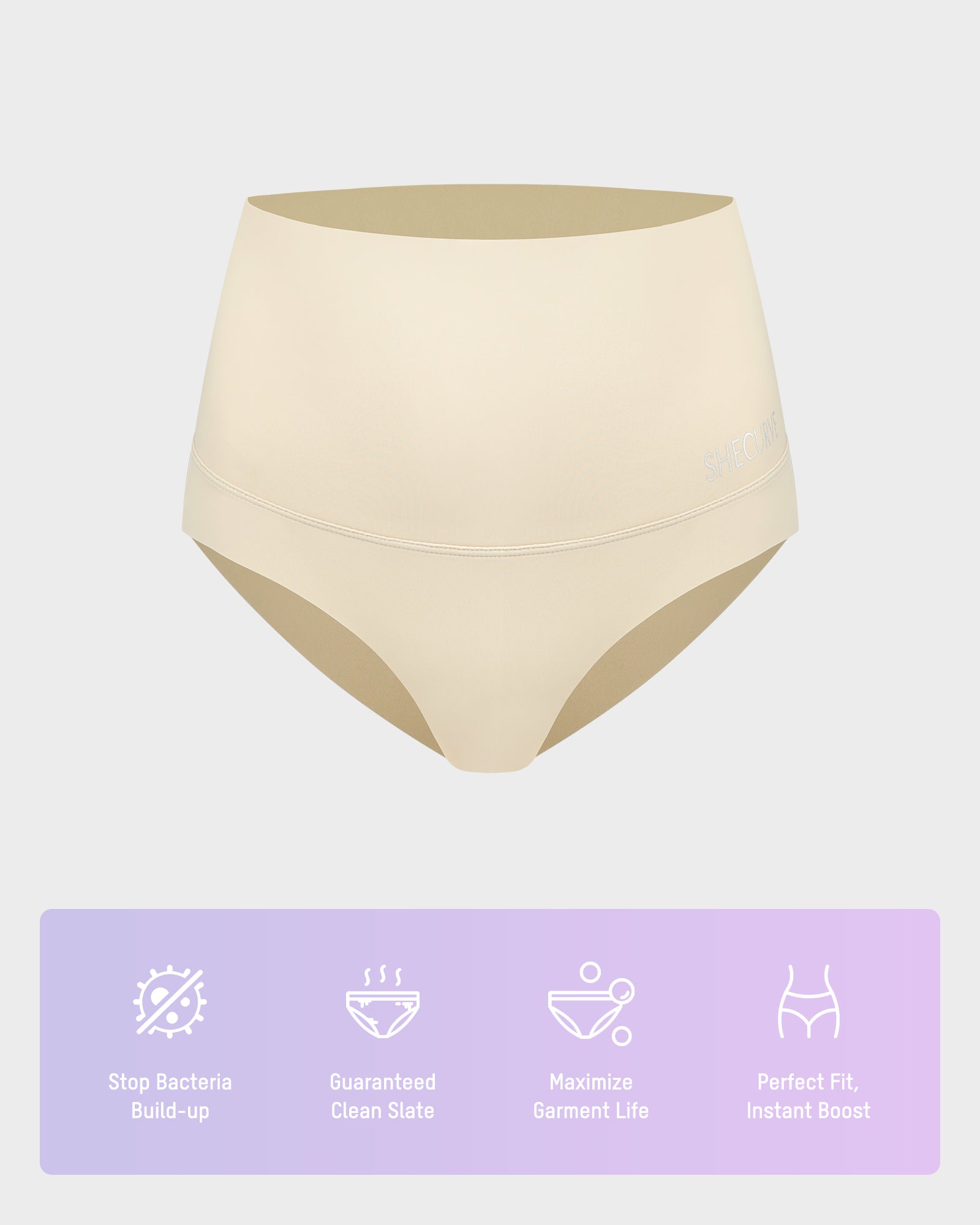 High Waisted Tummy Control Brief Panties(3 Pack)