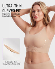 Paper-Thin Seamless Support Tank Bra
