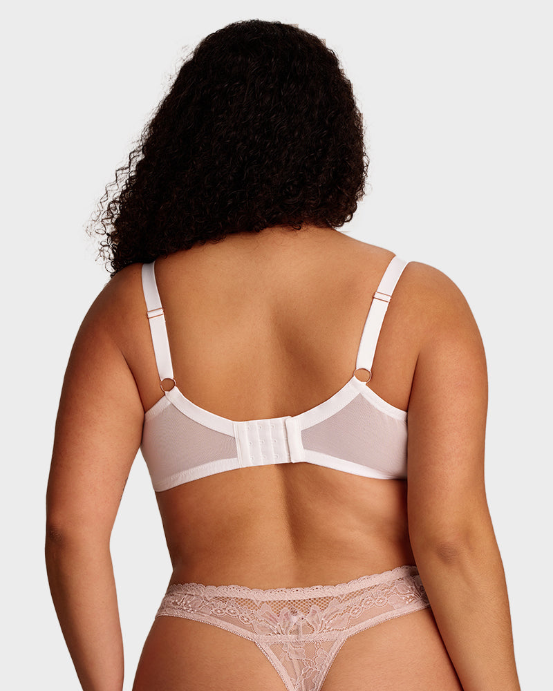Plus Size Lace Full Coverage Minimizer Bra