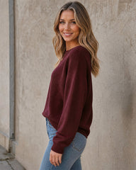 Relaxed Crewneck Knit Sweater