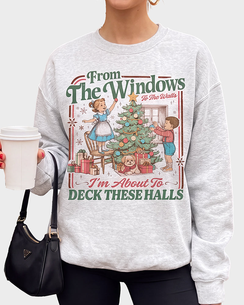 Retro Holiday Graphic Sweatshirt