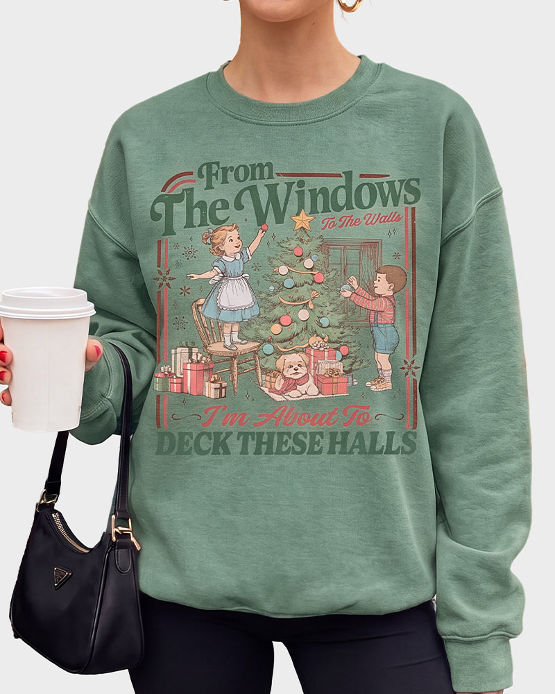 Retro Holiday Graphic Sweatshirt