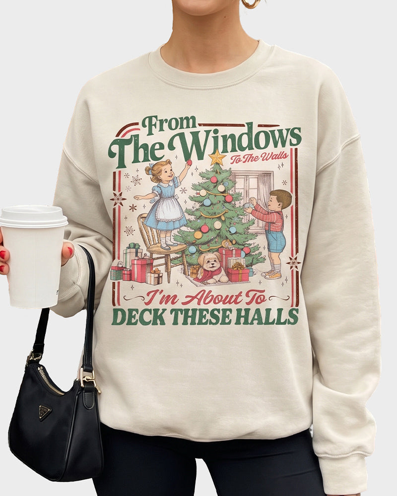 Retro Holiday Graphic Sweatshirt