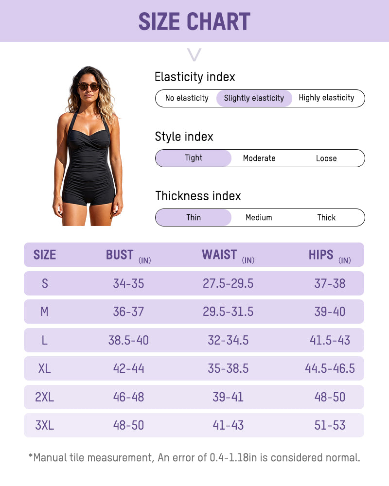 Retro One-Piece Tummy Control Swimsuit