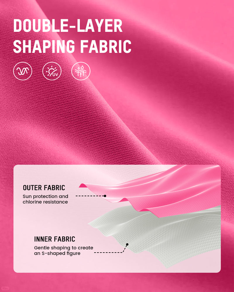 SculptSkin™ FlowFlair Side Tie Swim Dress