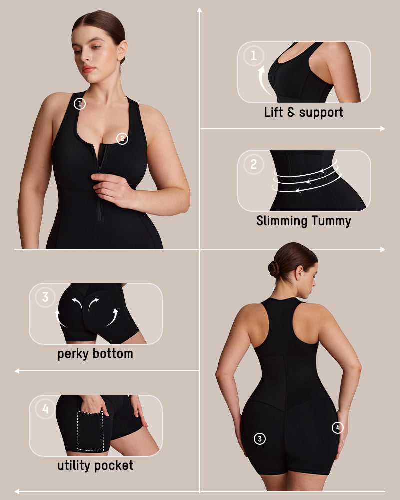 Sculpt & Sweat Sauna Workout Romper